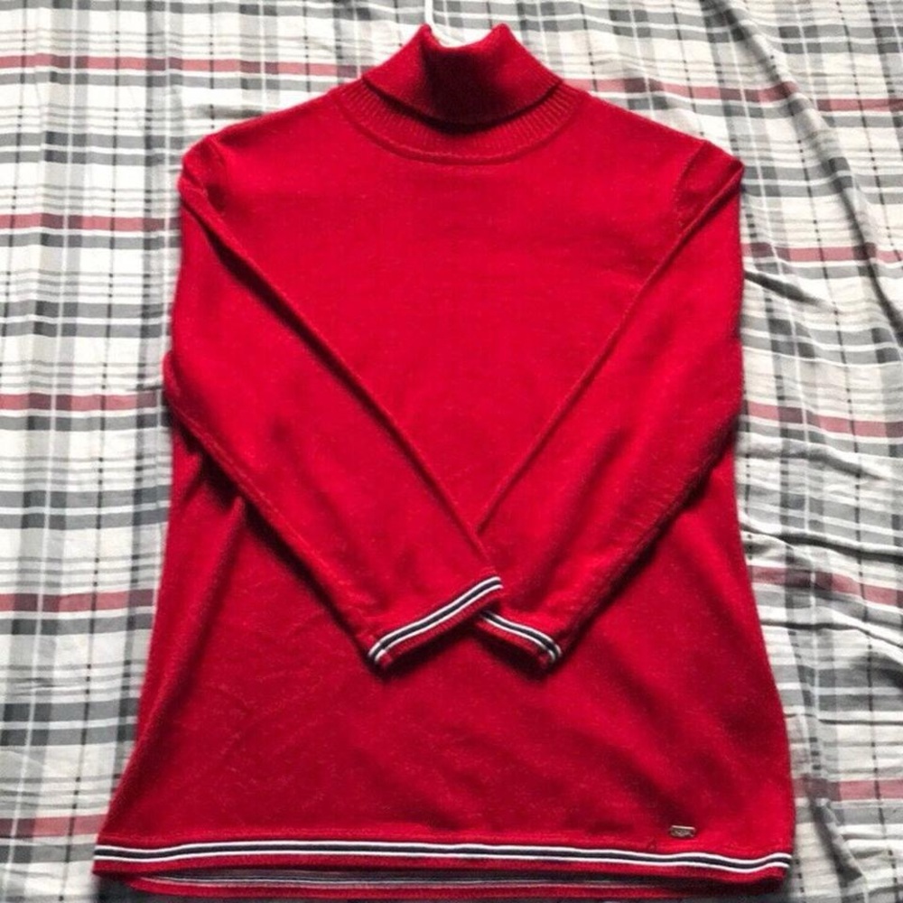Red Turtleneck Sweater